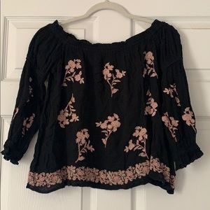 Off the shoulder floral top